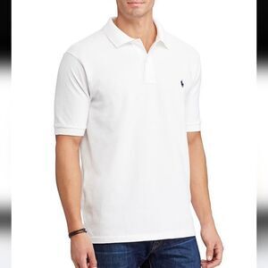Polo Ralph Lauren Men's White Classic Fit Soft Cotton Polo Shirt Size XL
